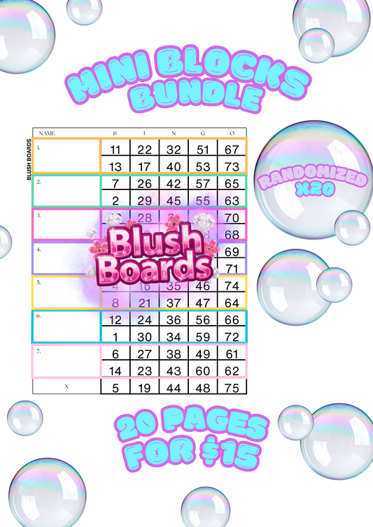 Mini Blocks Bundle 0.1 ♡ 20 Mixed
