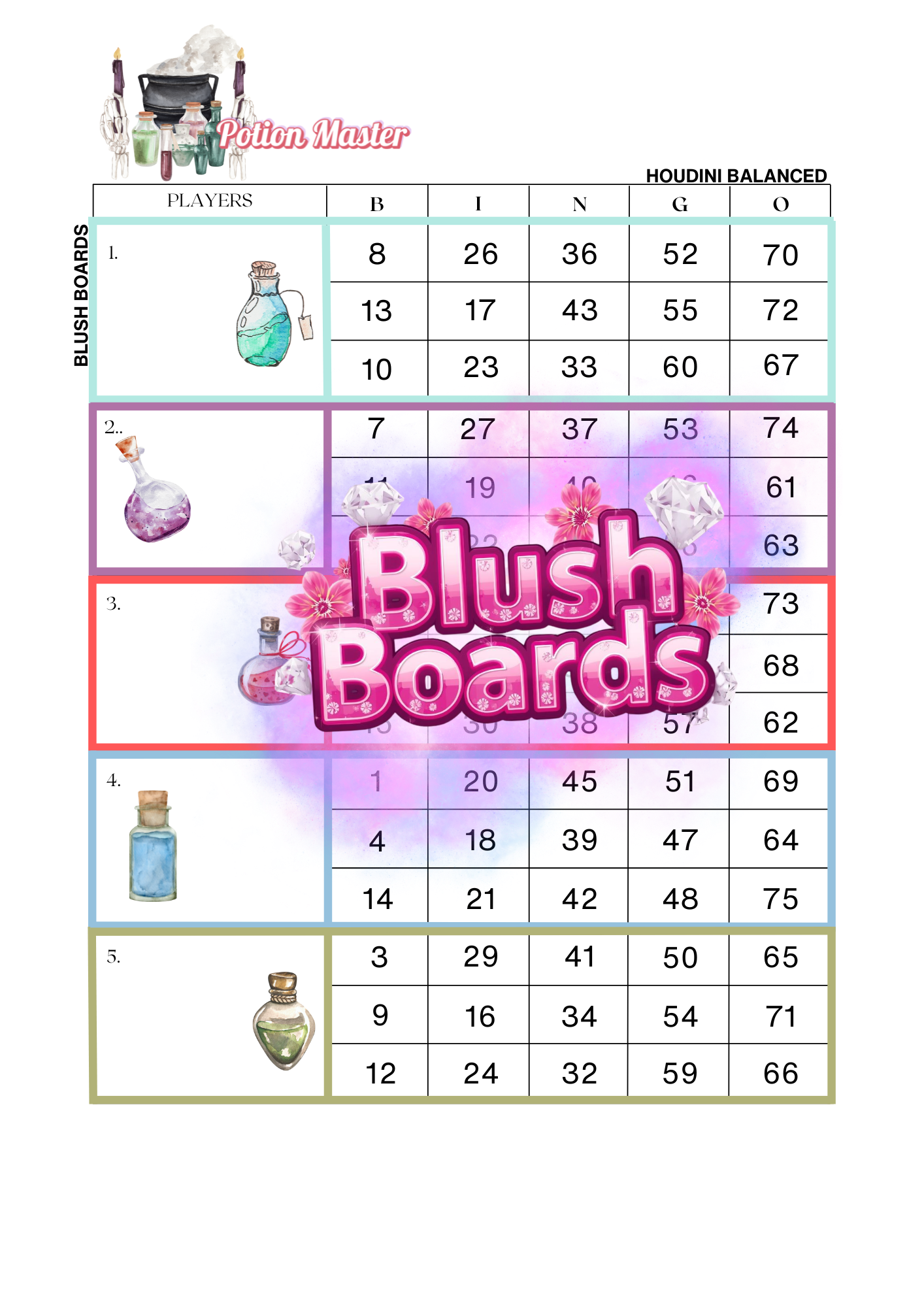 Potion Master ♡ Blocks, Houdini, 75 Ball