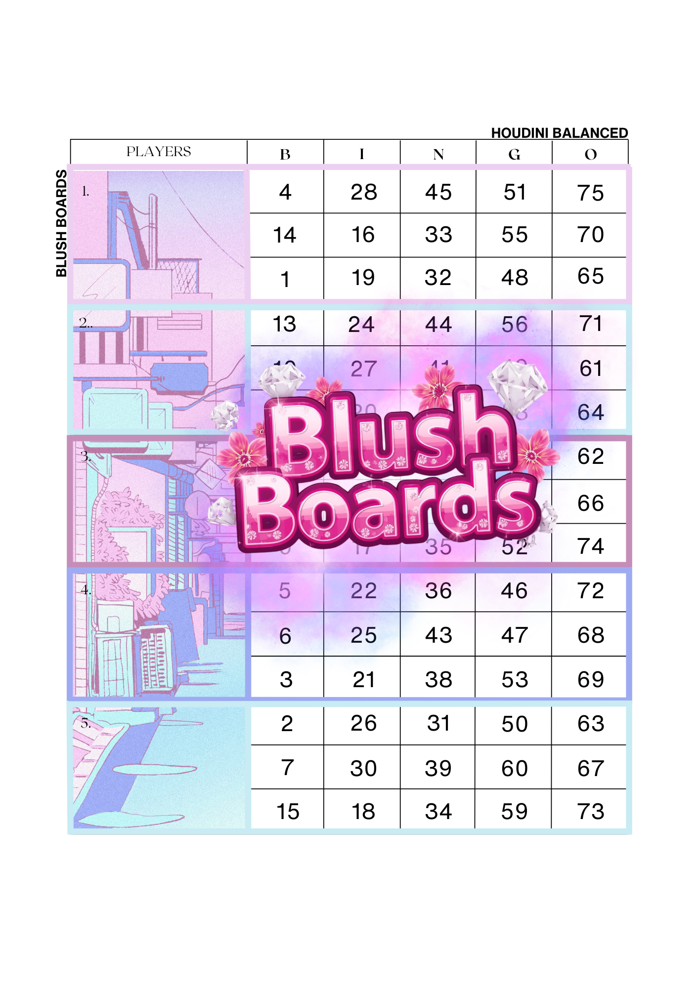 Pink Anime Street ♡ Blocks, Houdini, 75 Ball