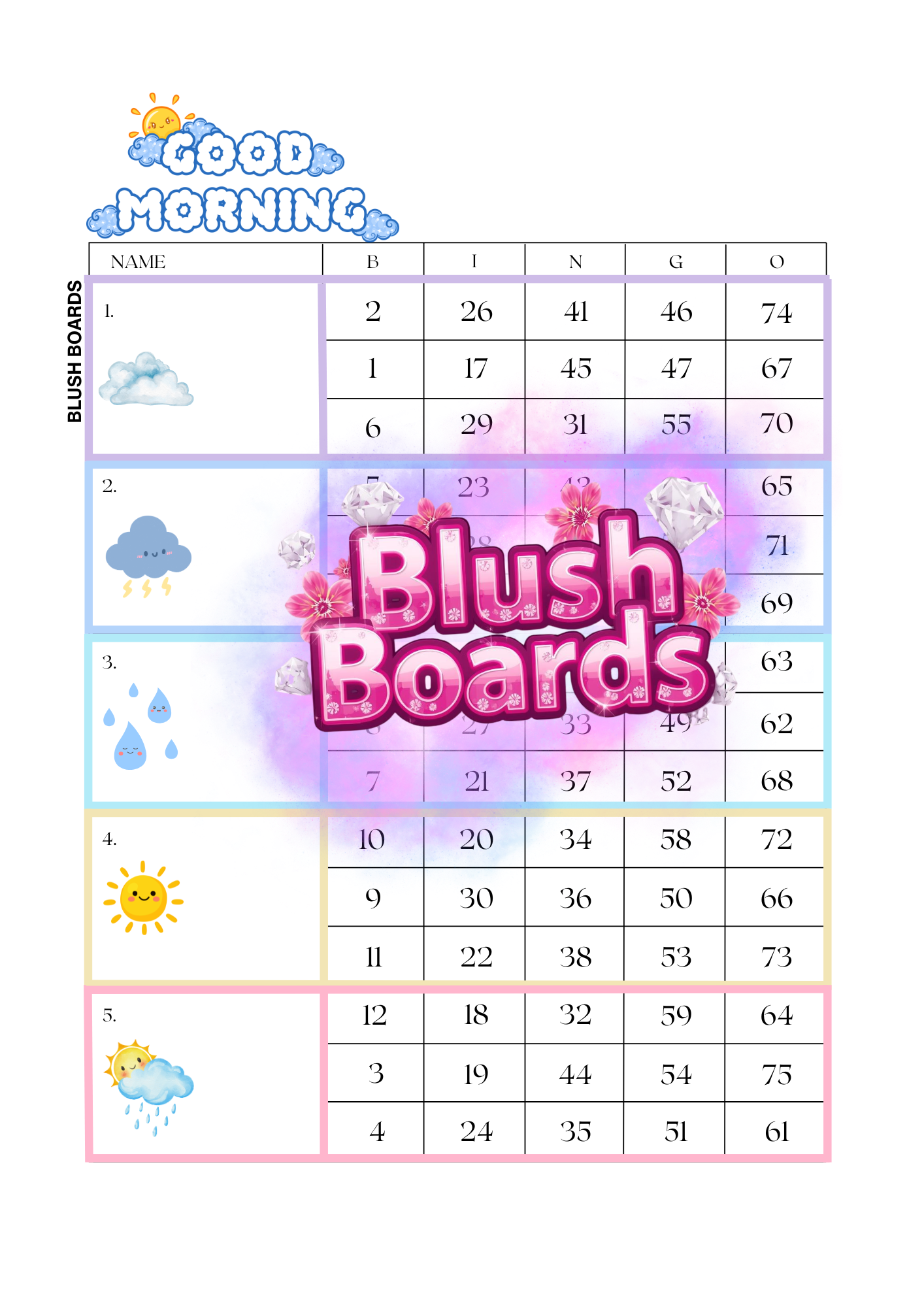 Good morning weather ♡ Blocks,75 Ball