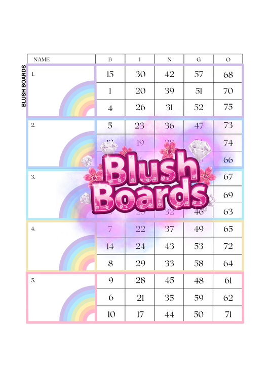 Rainbow Pastel ♡ Blocks, 75 Ball