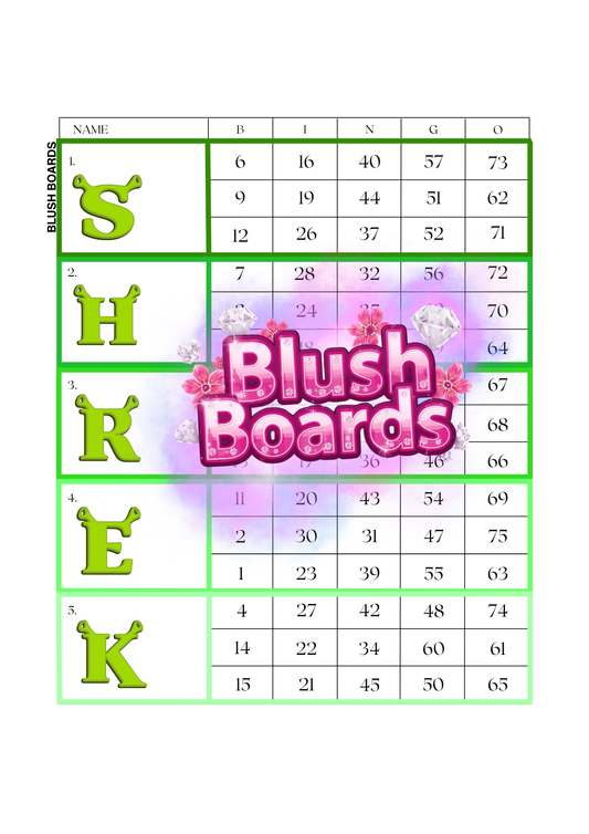 Shrek Letters ♡ Blocks, 75 Ball