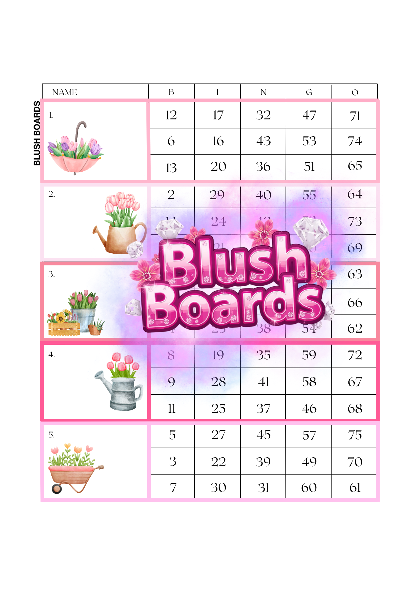 Flower Shower ♡ Blocks, 75 Ball